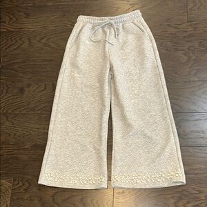 Women's Wide Leg Pants in Cream